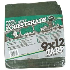 Tuff Tarp 4.5oz. Polyethylene With Grommets 3ft Apart 3ft Sewn Rope 9ft X 12ft Green -Garden-Tools pt912 2 1