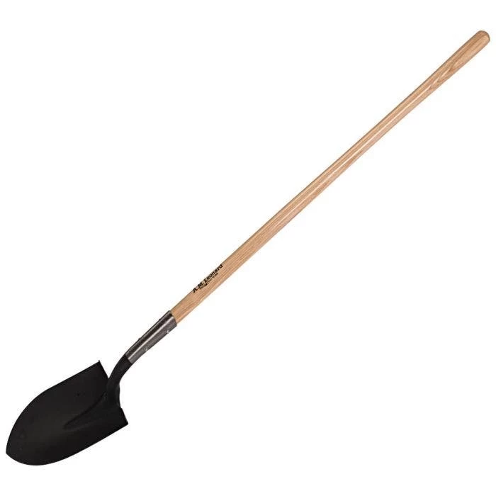 Leonard Round Point, Open Back Shovel W/ 48" Ash Handle 1 Leonard Round Point, Open Back Shovel W/ 48" Ash Handle