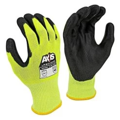 Axis A8 Cut Resistant Gloves Hi-Vis Yellow LG