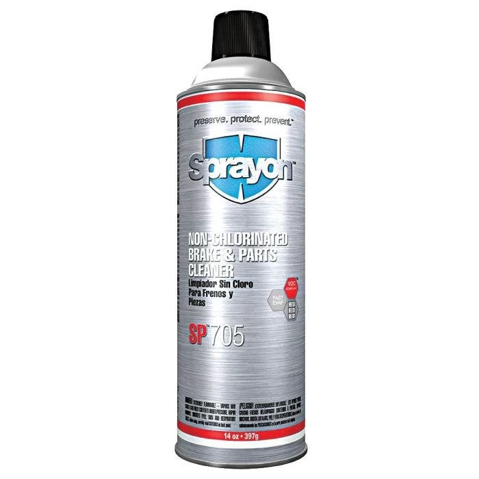 Sprayon SP705 Non-Chlorinated Brake & Parts Cleaner, Box Of 12/ 14oz Aerosol Cans 1 Sprayon SP705 Non-Chlorinated Brake & Parts Cleaner, Box Of 12/ 14oz Aerosol Cans