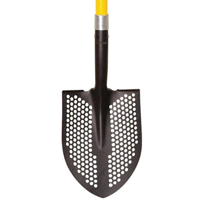 Toolite Round Point Shovel Perforated Blade With Fiberglass D Grip Handle 2 Toolite Round Point Shovel Perforated Blade With Fiberglass D Grip Handle - Image 2
