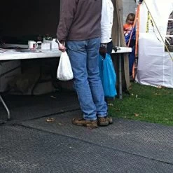 VersaMAT, Black, 4 Feet By 8 Feet, Double-Sided Tread -Garden-Tools vm48 2