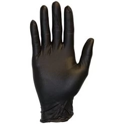 Single Use Black Nitrile Gloves Pack Of 100