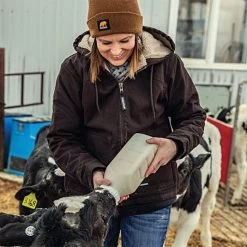 BERNE Women's Softstone Hooded Coats, Dark Brown, Size Large -Garden-Tools whj43dbr lg 2